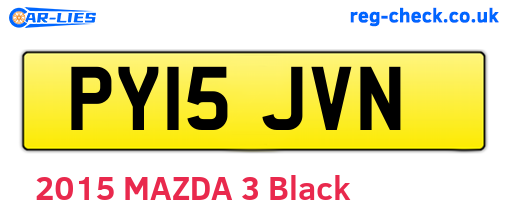 PY15JVN are the vehicle registration plates.