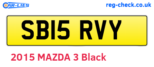 SB15RVY are the vehicle registration plates.