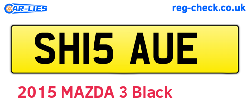 SH15AUE are the vehicle registration plates.