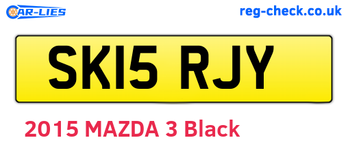 SK15RJY are the vehicle registration plates.