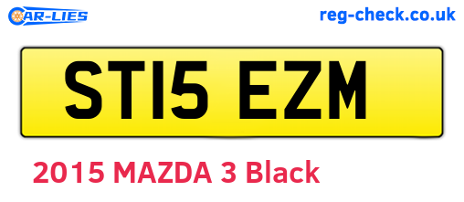 ST15EZM are the vehicle registration plates.