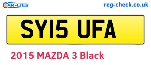 SY15UFA are the vehicle registration plates.