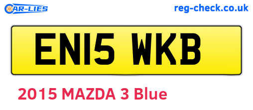 EN15WKB are the vehicle registration plates.