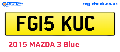 FG15KUC are the vehicle registration plates.