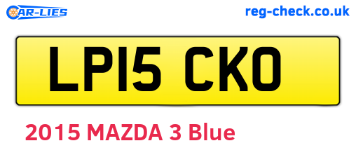 LP15CKO are the vehicle registration plates.