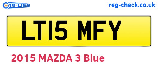 LT15MFY are the vehicle registration plates.