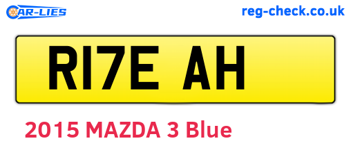 R17EAH are the vehicle registration plates.