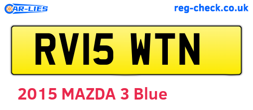 RV15WTN are the vehicle registration plates.