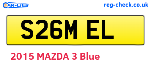 S26MEL are the vehicle registration plates.