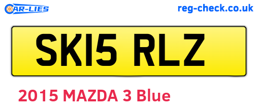 SK15RLZ are the vehicle registration plates.