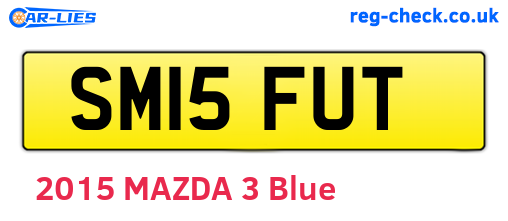 SM15FUT are the vehicle registration plates.