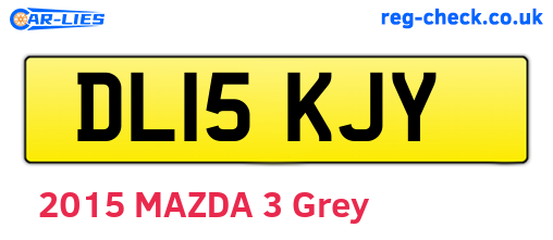 DL15KJY are the vehicle registration plates.