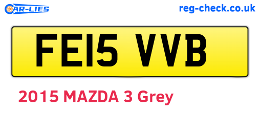 FE15VVB are the vehicle registration plates.
