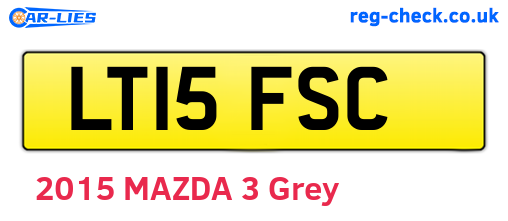 LT15FSC are the vehicle registration plates.