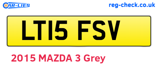 LT15FSV are the vehicle registration plates.