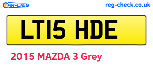 LT15HDE are the vehicle registration plates.