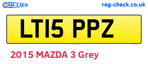 LT15PPZ are the vehicle registration plates.