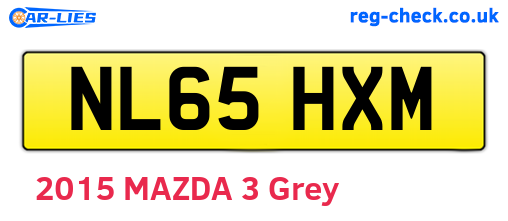 NL65HXM are the vehicle registration plates.