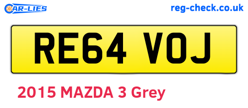 RE64VOJ are the vehicle registration plates.