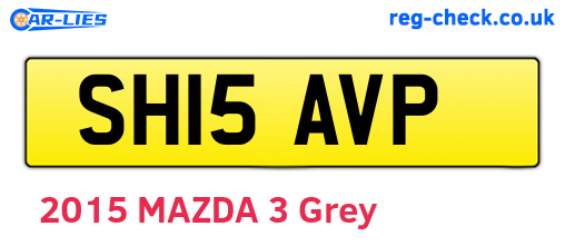 SH15AVP are the vehicle registration plates.