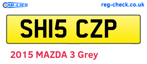 SH15CZP are the vehicle registration plates.