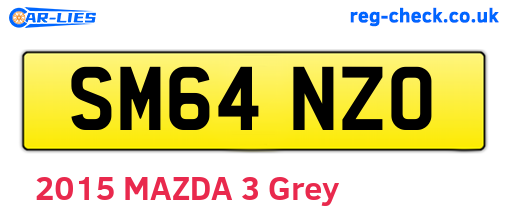 SM64NZO are the vehicle registration plates.