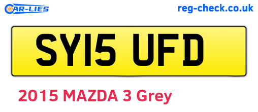 SY15UFD are the vehicle registration plates.