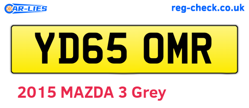 YD65OMR are the vehicle registration plates.