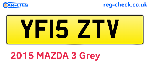 YF15ZTV are the vehicle registration plates.