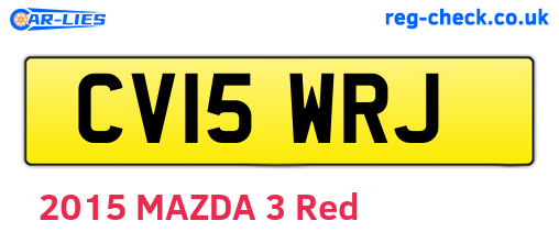 CV15WRJ are the vehicle registration plates.