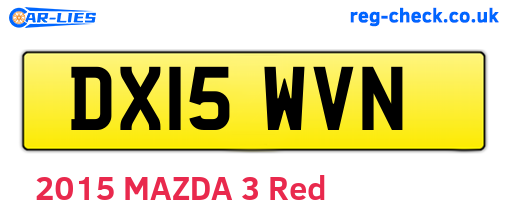 DX15WVN are the vehicle registration plates.