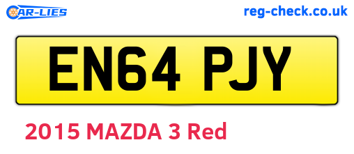 EN64PJY are the vehicle registration plates.