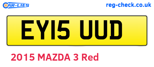 EY15UUD are the vehicle registration plates.