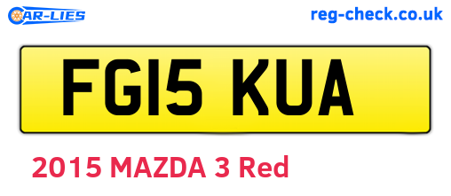 FG15KUA are the vehicle registration plates.