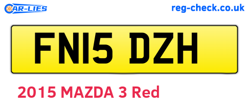 FN15DZH are the vehicle registration plates.