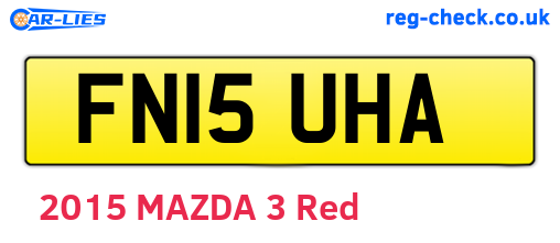 FN15UHA are the vehicle registration plates.