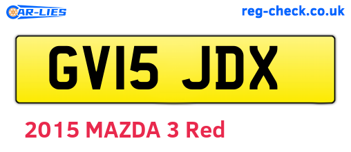 GV15JDX are the vehicle registration plates.