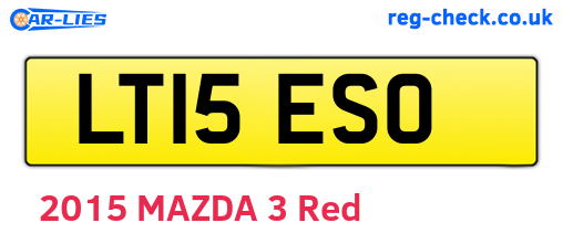 LT15ESO are the vehicle registration plates.