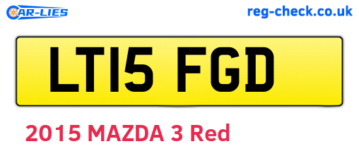 LT15FGD are the vehicle registration plates.