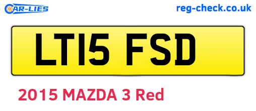 LT15FSD are the vehicle registration plates.