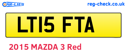 LT15FTA are the vehicle registration plates.