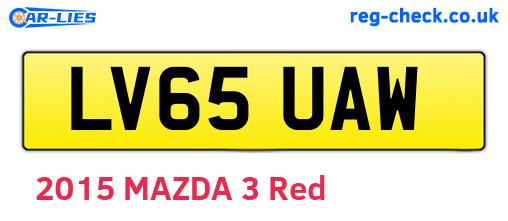 LV65UAW are the vehicle registration plates.
