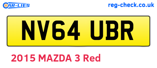 NV64UBR are the vehicle registration plates.