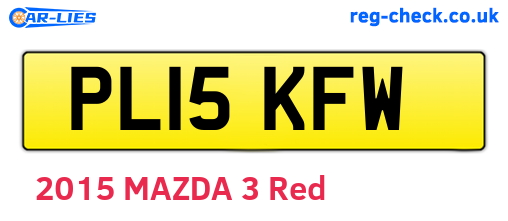 PL15KFW are the vehicle registration plates.