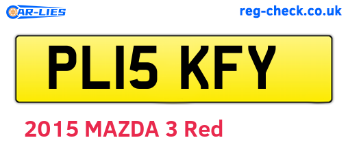 PL15KFY are the vehicle registration plates.
