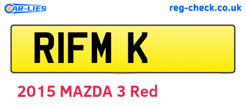 R1FMK are the vehicle registration plates.