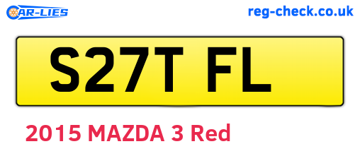 S27TFL are the vehicle registration plates.