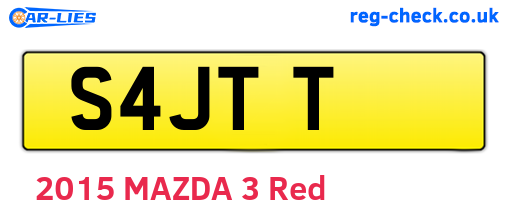 S4JTT are the vehicle registration plates.
