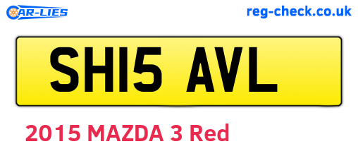 SH15AVL are the vehicle registration plates.