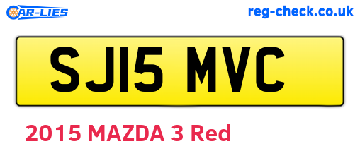 SJ15MVC are the vehicle registration plates.